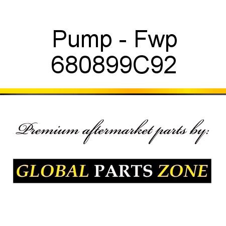 Pump - Fwp 680899C92