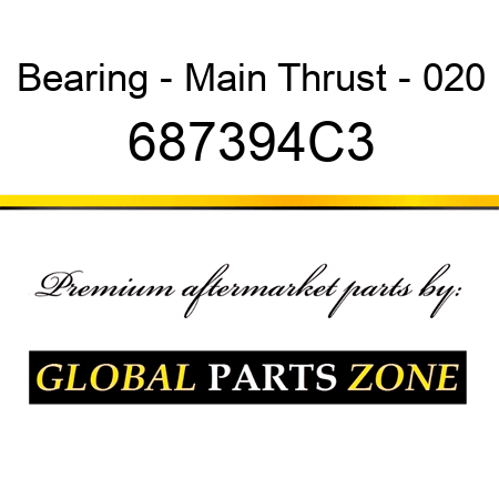 Bearing - Main Thrust - 020 687394C3