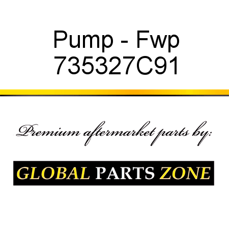 Pump - Fwp 735327C91