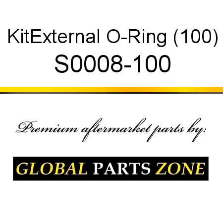 Kit,External O-Ring (100) S0008-100
