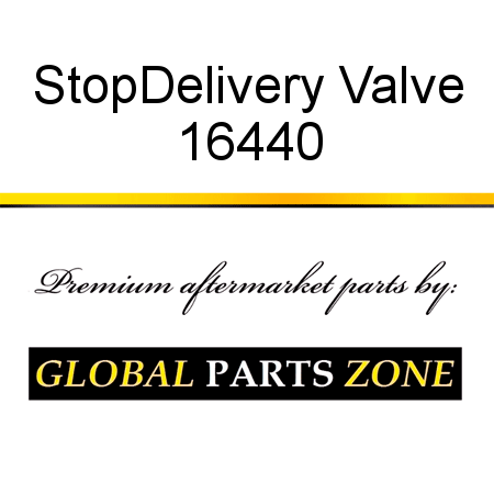 Stop,Delivery Valve 16440