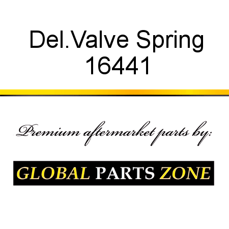 Del.Valve Spring 16441