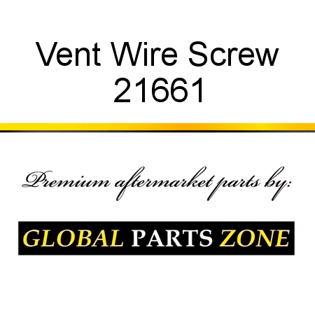 Vent Wire Screw 21661