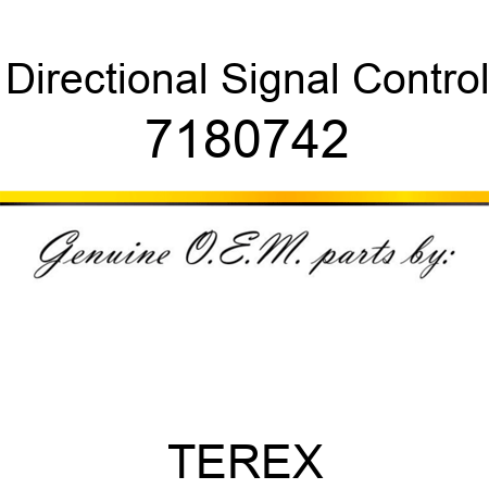 Directional Signal Control 7180742