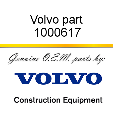 Volvo part 1000617