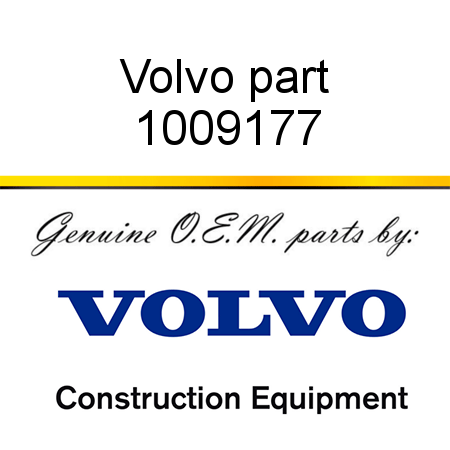 Volvo part 1009177