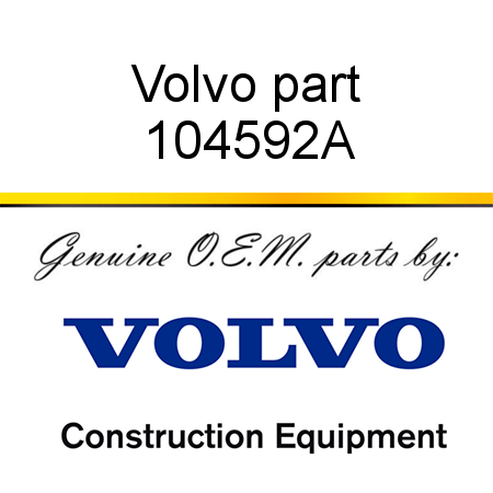 Volvo part 104592A