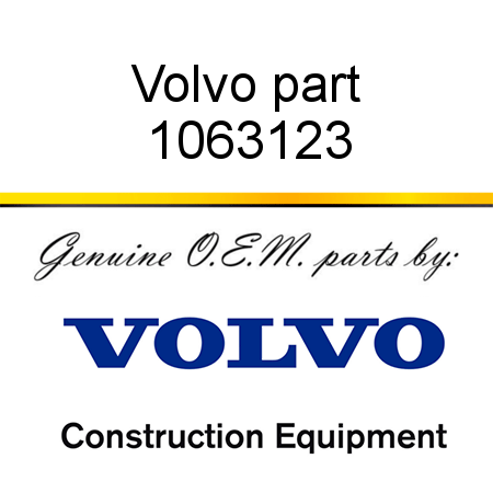Volvo part 1063123