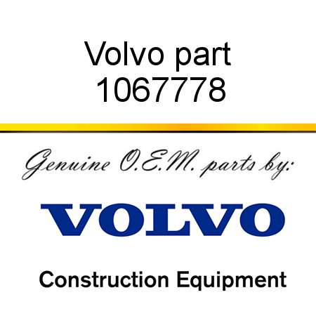 Volvo part 1067778