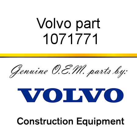 Volvo part 1071771