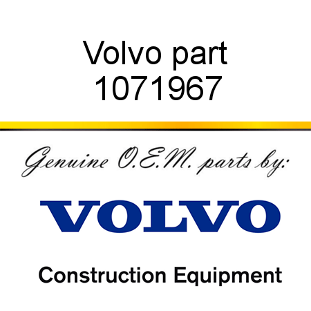 Volvo part 1071967