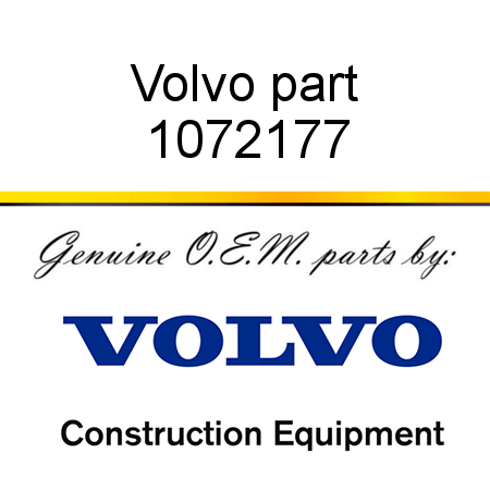 Volvo part 1072177