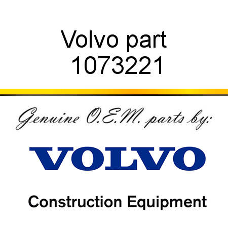 Volvo part 1073221