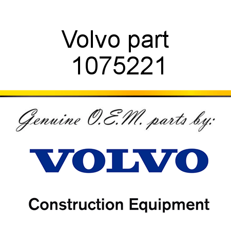 Volvo part 1075221