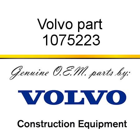 Volvo part 1075223