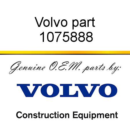 Volvo part 1075888