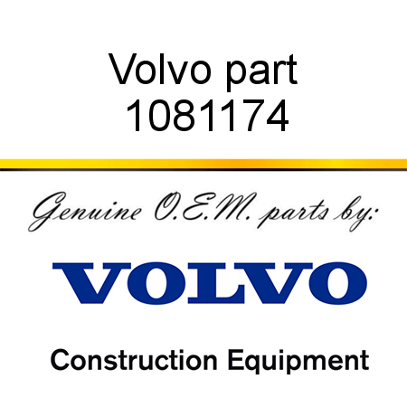 Volvo part 1081174