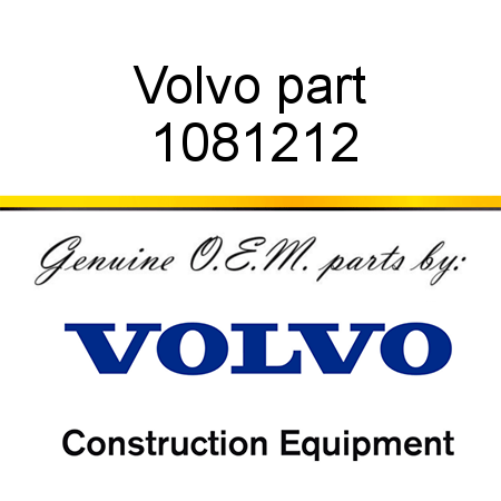Volvo part 1081212