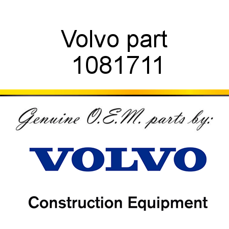 Volvo part 1081711