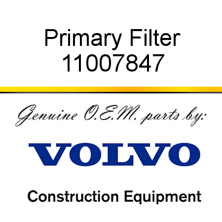 Primary Filter 11007847
