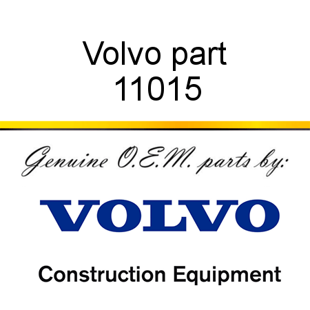 Volvo part 11015