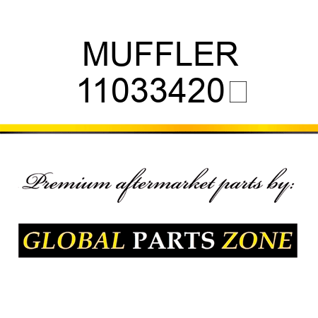 MUFFLER 11033420	