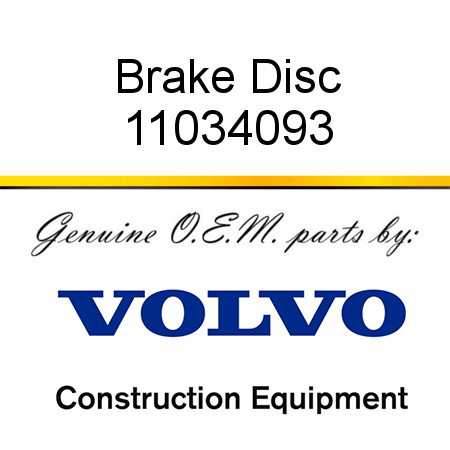 Brake Disc 11034093