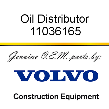 Oil Distributor 11036165