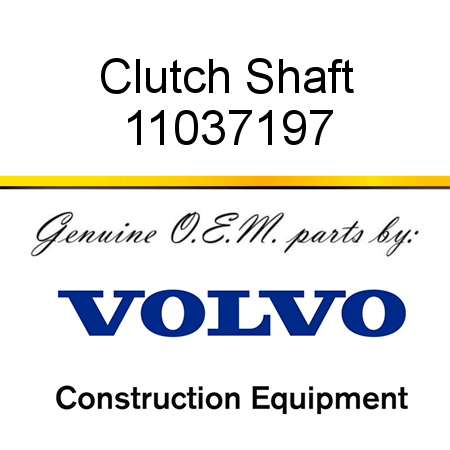 Clutch Shaft 11037197