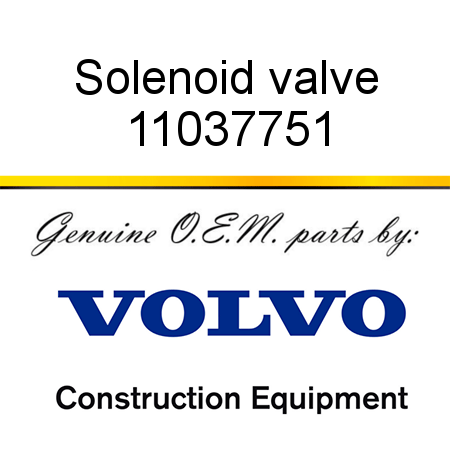 Solenoid valve 11037751