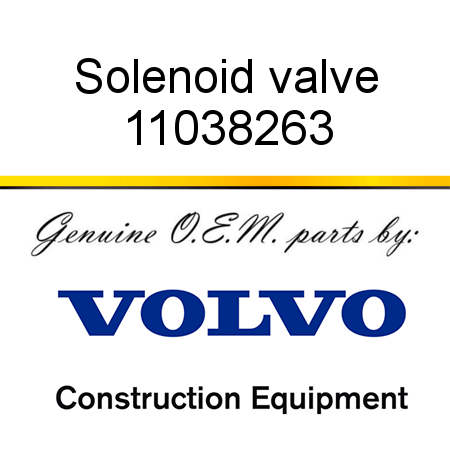 Solenoid valve 11038263