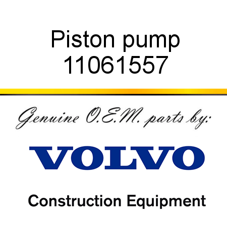 Piston pump 11061557