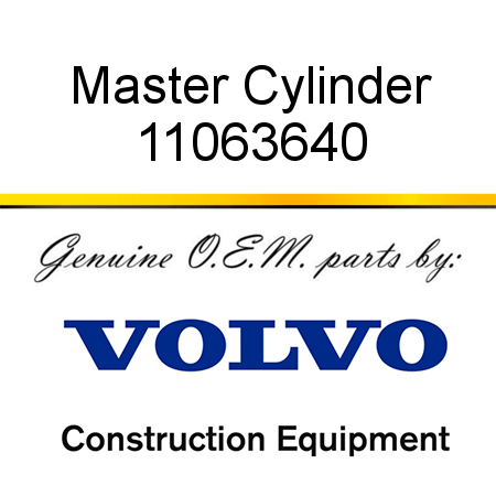 Master Cylinder 11063640