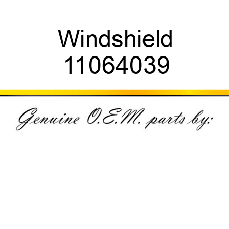 Windshield 11064039