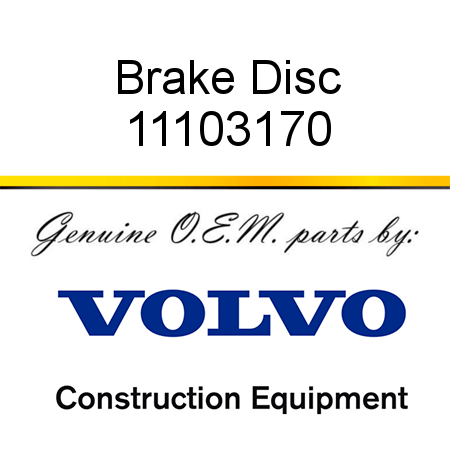 Brake Disc 11103170