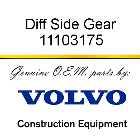 Diff Side Gear 11103175
