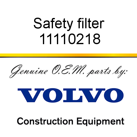 Safety filter 11110218