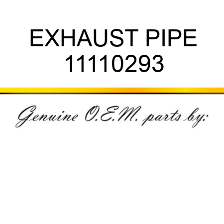 EXHAUST PIPE 11110293