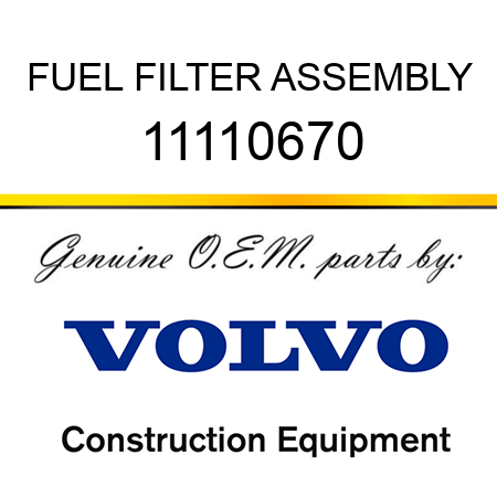 FUEL FILTER ASSEMBLY 11110670