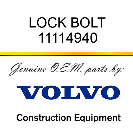 LOCK BOLT 11114940