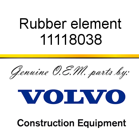 Rubber element 11118038
