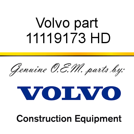 Volvo part 11119173 HD