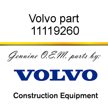 Volvo part 11119260