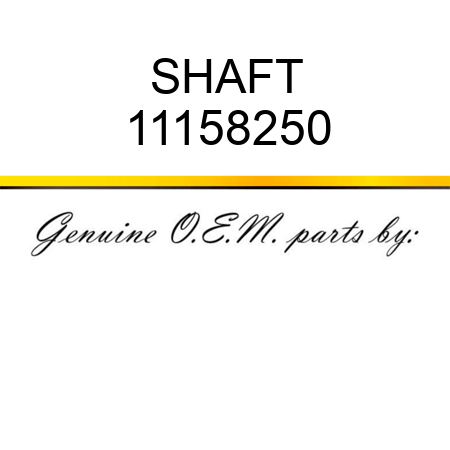 SHAFT 11158250