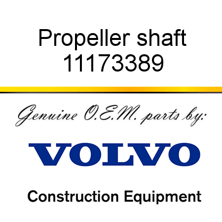 Propeller shaft 11173389