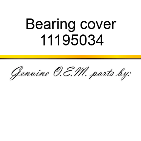 Bearing cover 11195034