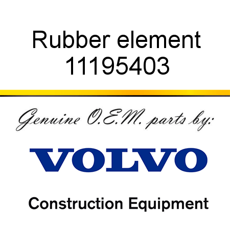 Rubber element 11195403