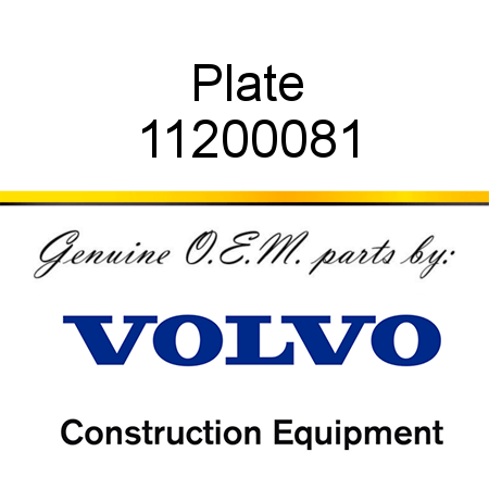 Plate 11200081