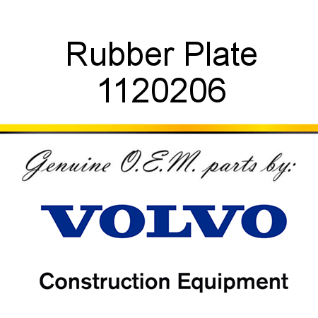 Rubber Plate 1120206