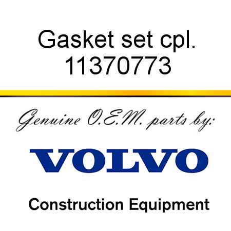 Gasket set, cpl. 11370773